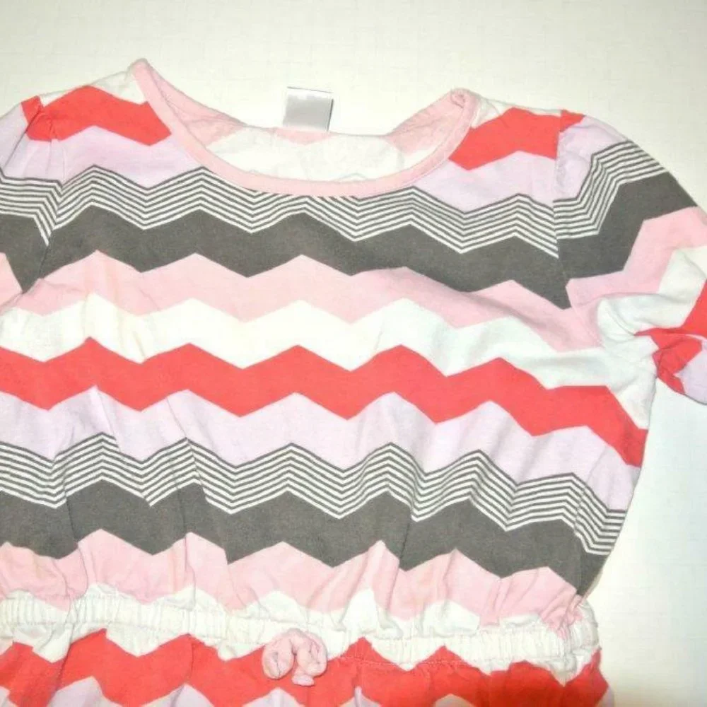Gymboree Dress 12 stripes‎ pink brown girls
